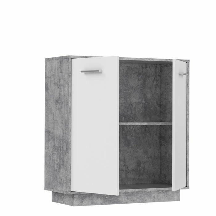 Mobilier pentru depozitare Lemn Gri deschis Alb (88,9 x 34,2 x 88,1 cm)