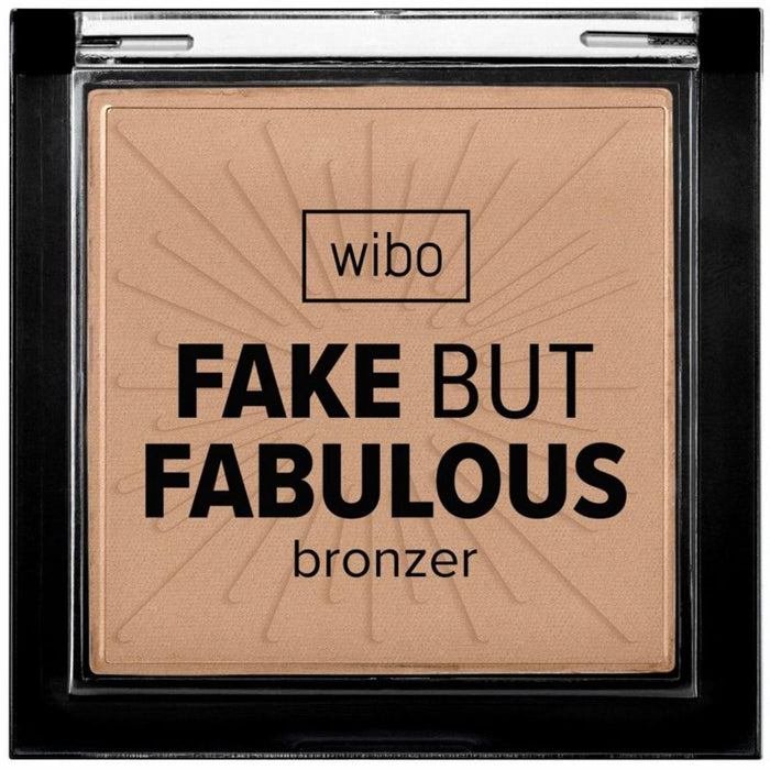 Pudră bronzantă compactă Wibo Fake But Fabulous, mată, nuanța 02 Castană, 9 g