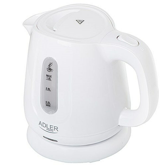Fierbător Adler AD 1373 Alb Argintiu Oțel 800 W 850 W 600 ml