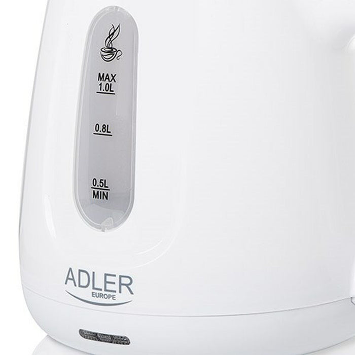 Fierbător Adler AD 1373 Alb Argintiu Oțel 800 W 850 W 600 ml