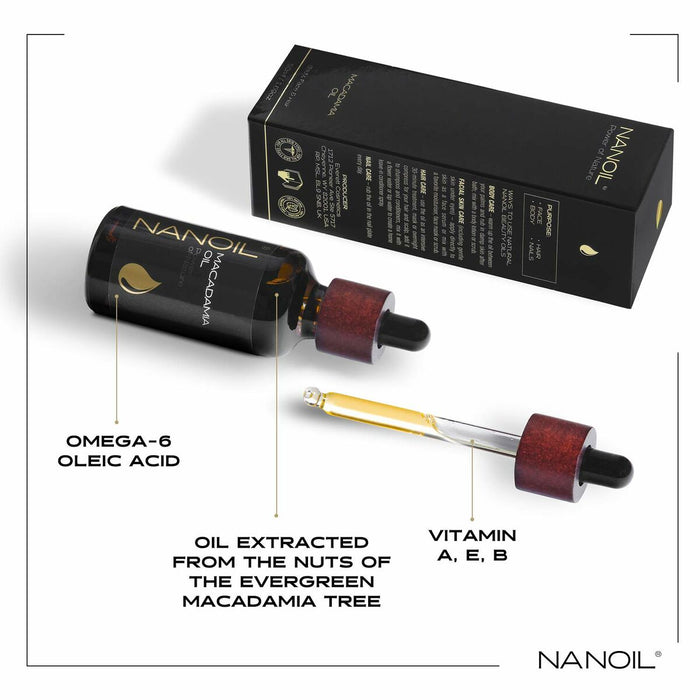 Ulei de Corp Nanoil Power Of Nature Ulei de nuci de macadamia (50 ml)