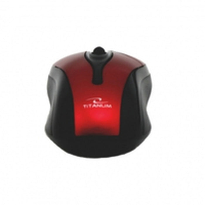 Mouse Titanum TM103R Negru Negru/Roșu