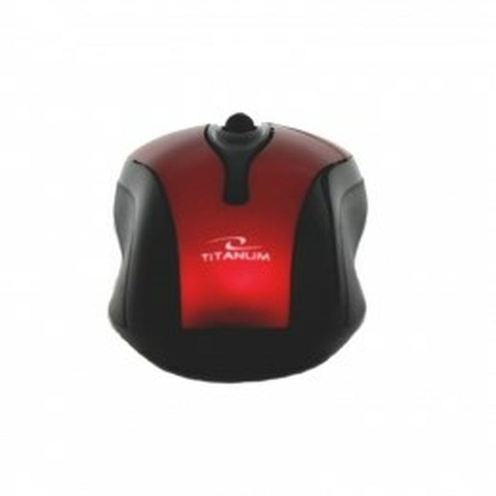 Mouse Titanum TM103R Negru Negru/Roșu