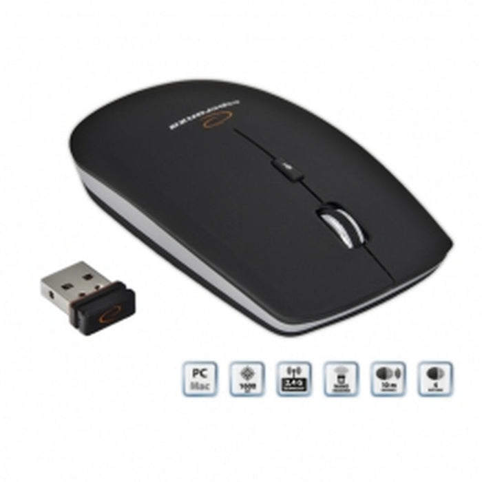 Mouse Fără Fir Esperanza EM120K Negru/Argintiu