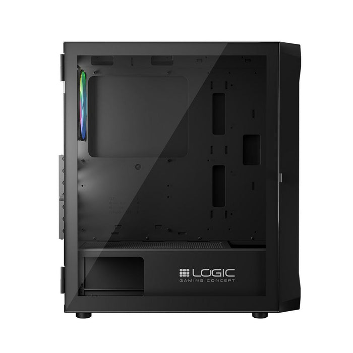 Unitate Semi-tower ATX Logic PORTOS ARGB Alb Negru