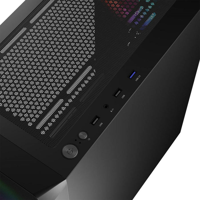 Unitate Semi-tower ATX Logic PORTOS ARGB Alb Negru
