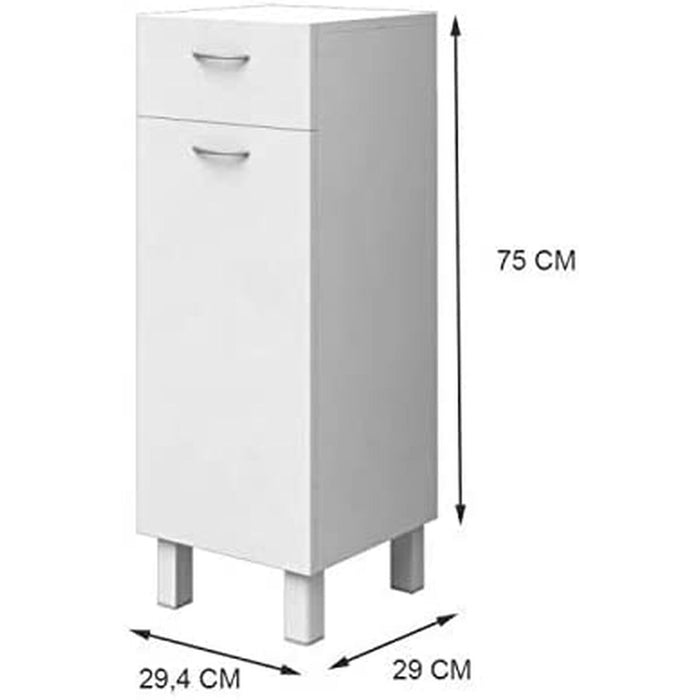 Dulap 75 x 29 x 29,4 cm Alb 30 cm