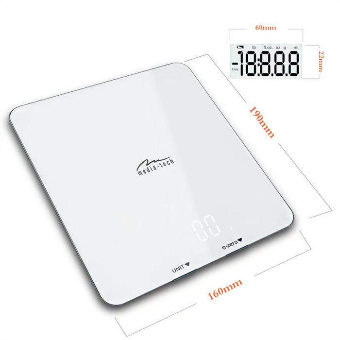 cântarul de bucătărie Media Tech MT5544 Alb 5 kg