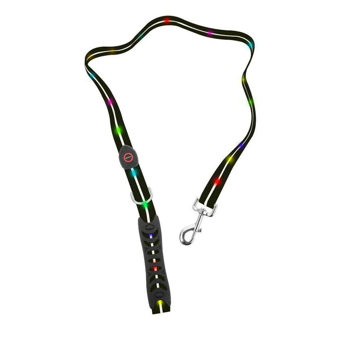 Lesă pentru câine Doggy Village MT7119 Negru 1,2 m Lumină LED