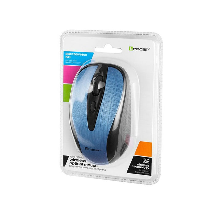 Mouse Fără Fir Tracer TRAMYS46708 Negru/Albastru