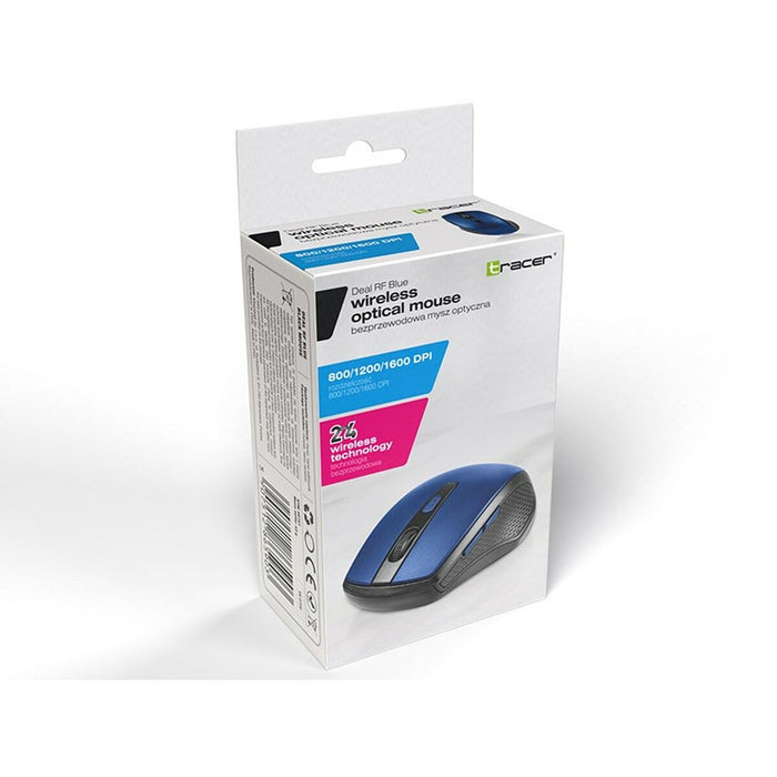 Mouse Fără Fir Tracer TRAMYS46751 Negru Negru/Albastru