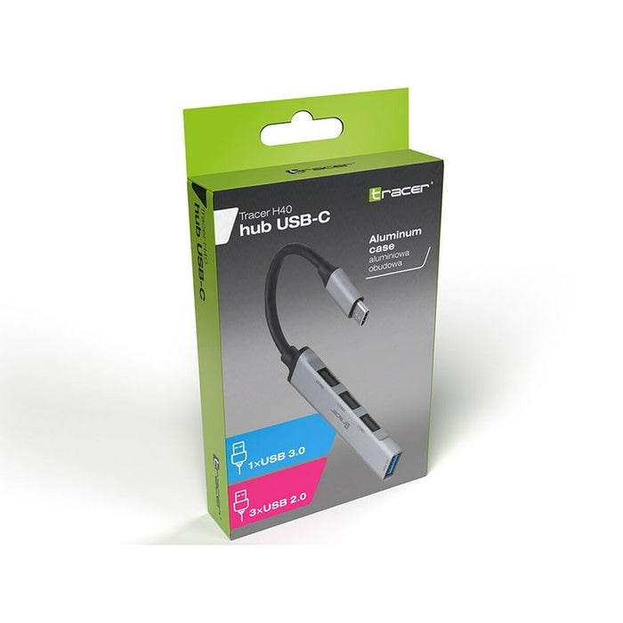 Hub USB-C 4 Porturi Tracer H40 Aluminiu