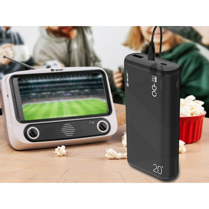 Power Bank Tracer AMOS Negru 20000 mAh