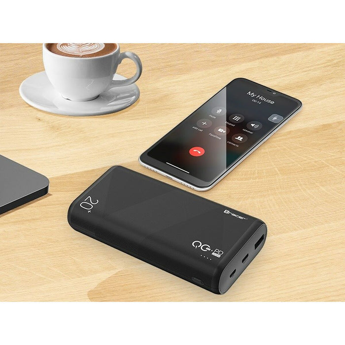 Power Bank Tracer AMOS Negru 20000 mAh