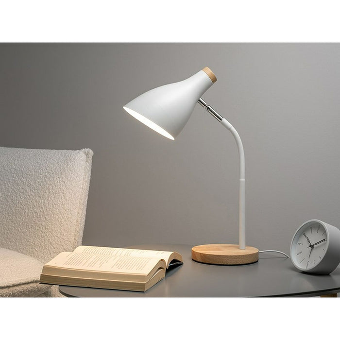 Lampă de birou Tracer Scandi Alb Oțel 40 W 15 X 40 X 17 CM