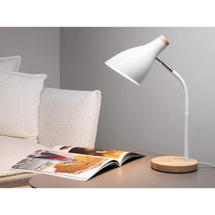 Lampă de birou Tracer Scandi Alb Oțel 40 W 15 X 40 X 17 CM