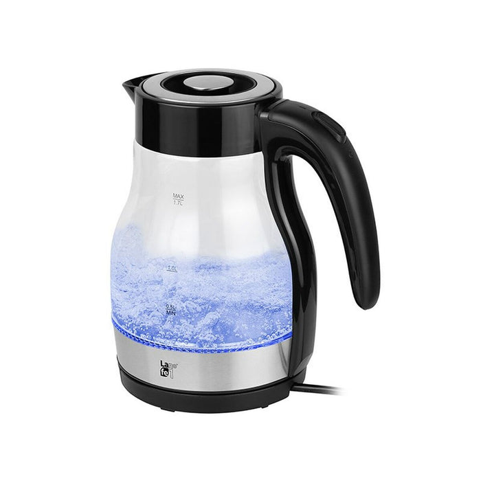 Fierbător Lafe CEG017 Negru Translucidă Sticlă Plastic 2200 W 1,7 L