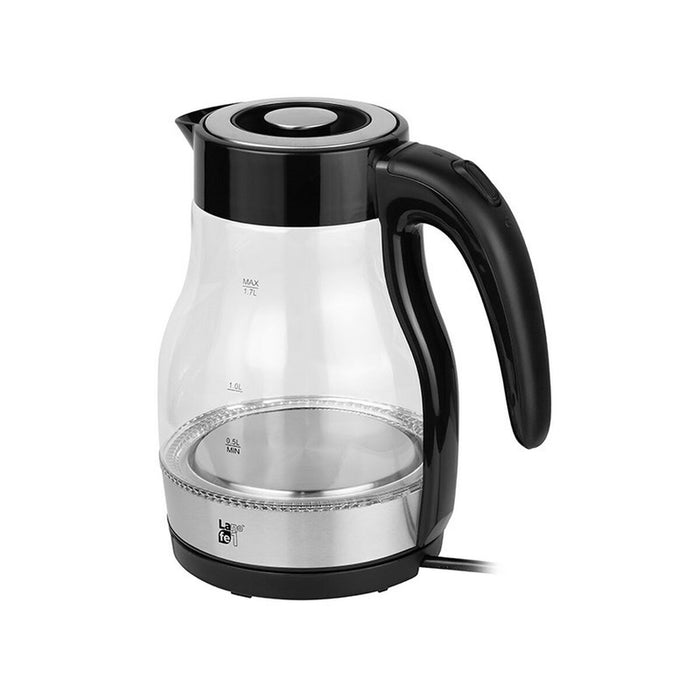 Fierbător Lafe CEG017 Negru Translucidă Sticlă Plastic 2200 W 1,7 L
