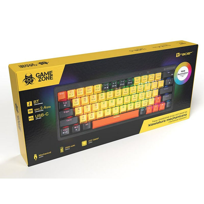 Tastatură mecanică Tracer TRAKLA47302 Alb Multicolor QWERTY