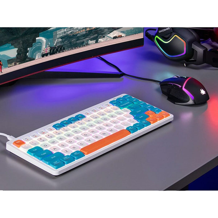 Tastatură mecanică Tracer TRAKLA47309 Alb Multicolor QWERTY