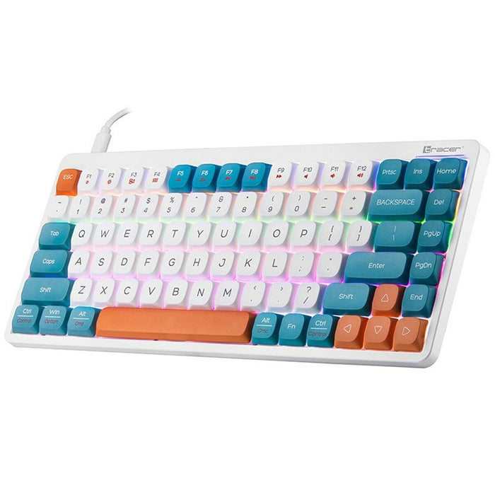 Tastatură mecanică Tracer TRAKLA47309 Alb Multicolor QWERTY