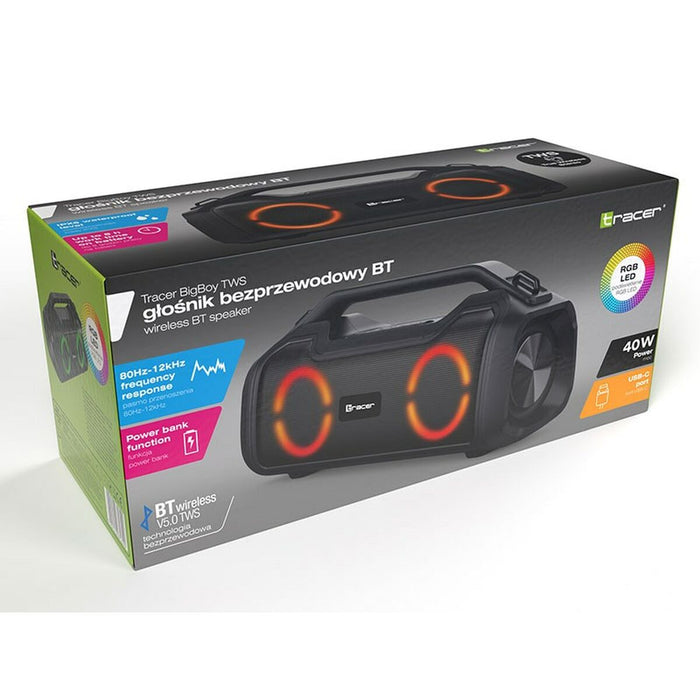 Difuzor Bluetooth Portabil Tracer BigBoy Negru 40 W