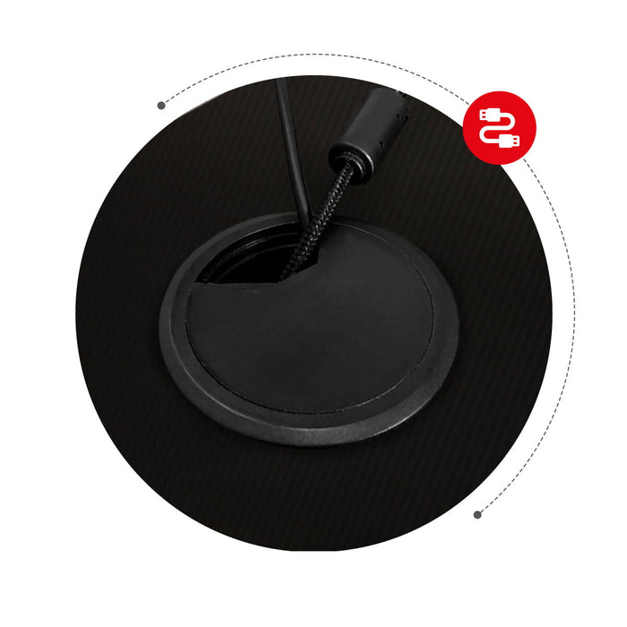 Birou Gaming Huzaro Hero 2.5 Negru Aluminiu 120 x 60 cm