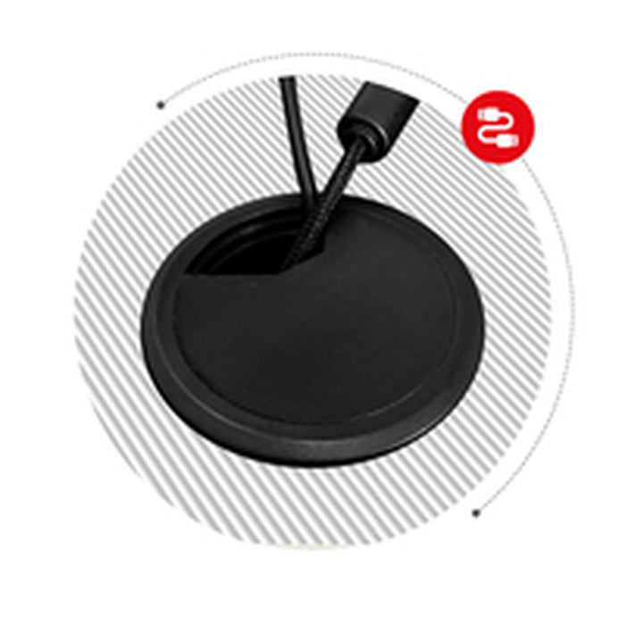 Birou Huzaro Hero 2.5 Alb Negru Aluminiu 120 x 60 cm