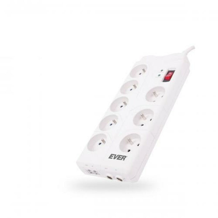 Placă de Circuit 19” 8 Puncte de Conectare Schuko cu On/Off Switch Ever T/LZ05-HOM019/0000 (2 m)