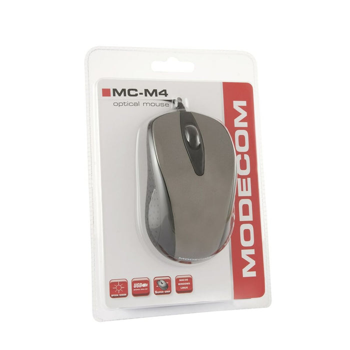 Mouse Modecom MC-M4 Negru Gri Argintiu