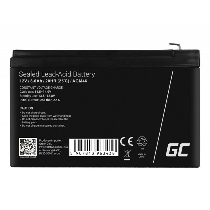 Baterie pentru Sistem de Alimentare Neîntreruptă Green Cell AGM46 8000 mAh 12 V