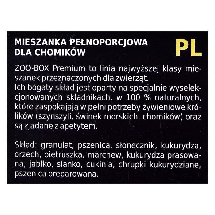 Nutreț Megan Zoo-Box Premium Line Porumb Hamster 520 g
