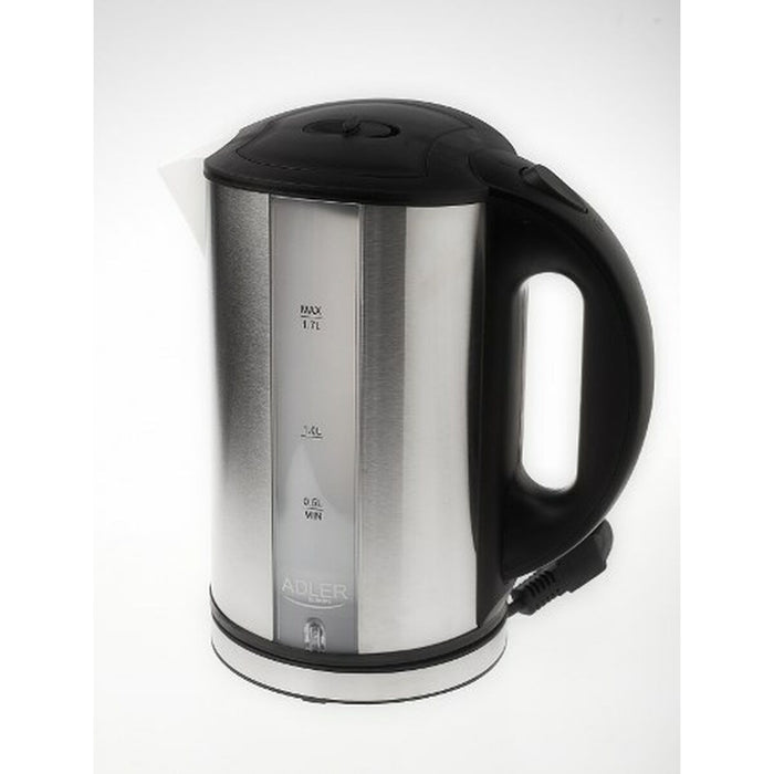 Fierbător Adler AD 1216 Negru Argintiu Oțel inoxidabil Plastic 2000 W 2200 W 1,7 L