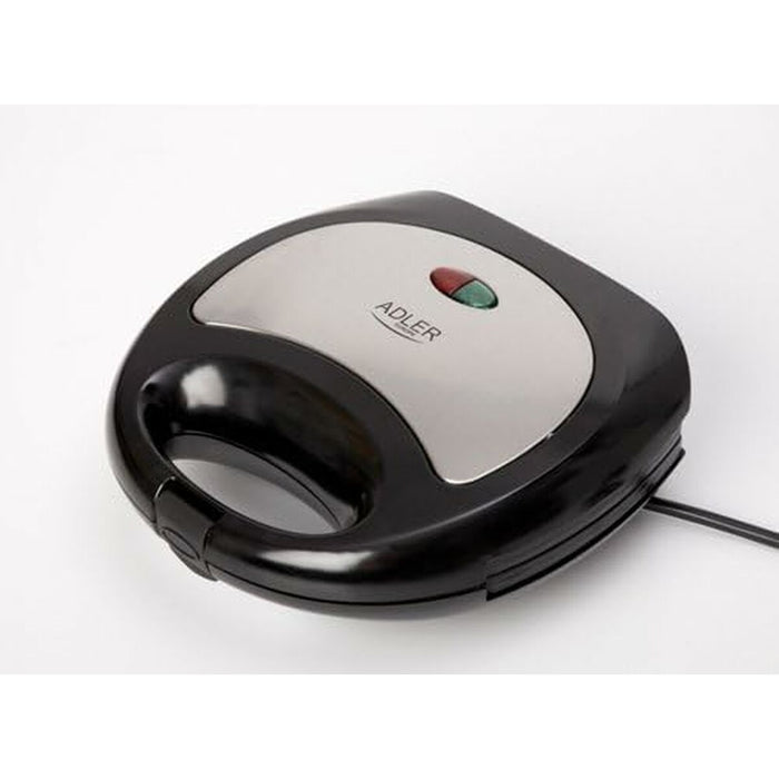 Aparat pentru Sandvișuri Adler AD 3015 Negru Multicolor Argintiu 750 W