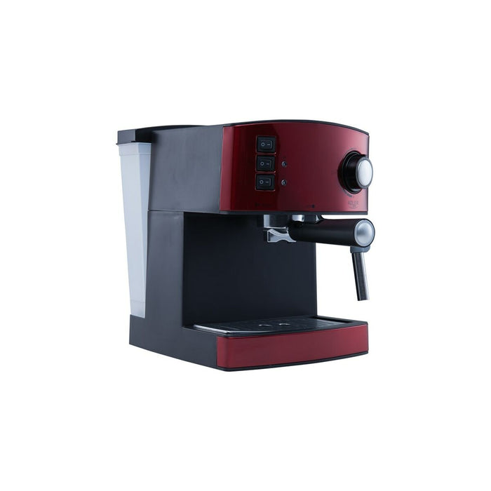 Cafetieră Express cu Braț Adler AD 4404r Negru Roșu Argintiu 1,6 L