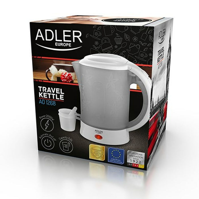 Fierbător Adler AD 1268 Alb Gri Plastic 600 W 0,6 L