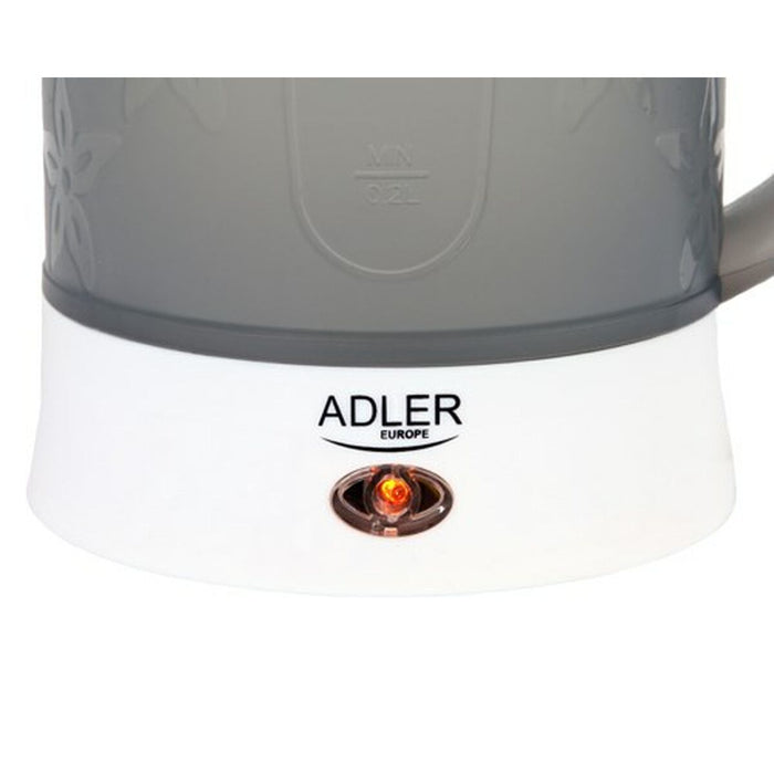 Fierbător Adler AD 1268 Alb Gri Plastic 600 W 0,6 L