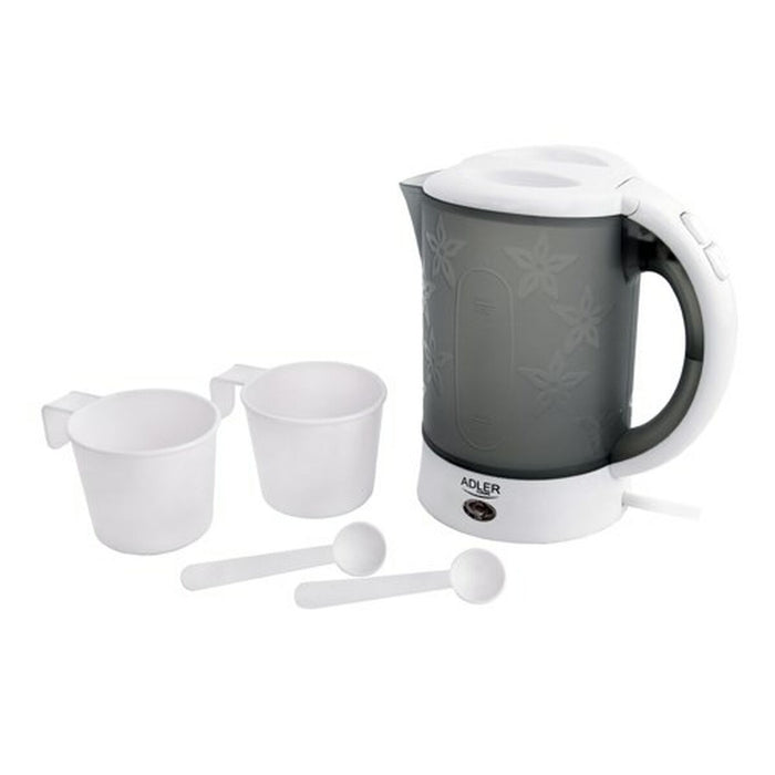 Fierbător Adler AD 1268 Alb Gri Plastic 600 W 0,6 L