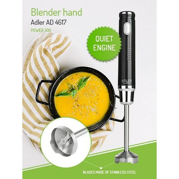 Mixer Manual Adler AD 4617 Negru Multicolor Argintiu 350 W