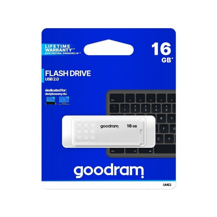 Memorie USB GoodRam UME2 5 MB/s-20 MB/s Alb 16 GB