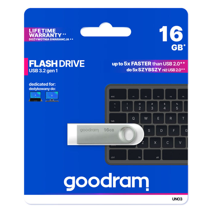 Memorie USB GoodRam FLASHDRIVE Argintiu 16 GB