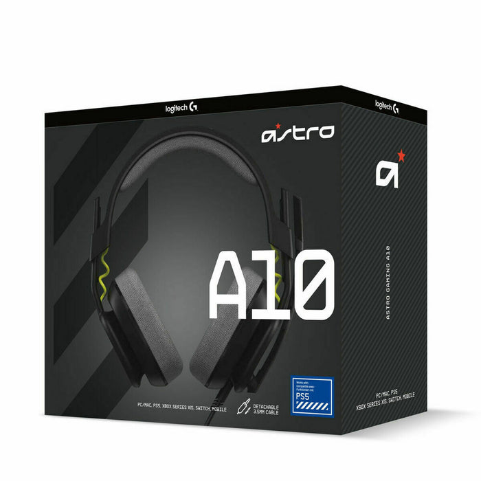 Căști cu Microfon Gaming Logitech A10 Negru