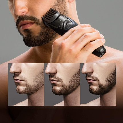 Trimmer barbă, Panasonic, Essential Performance, negru-argintiu