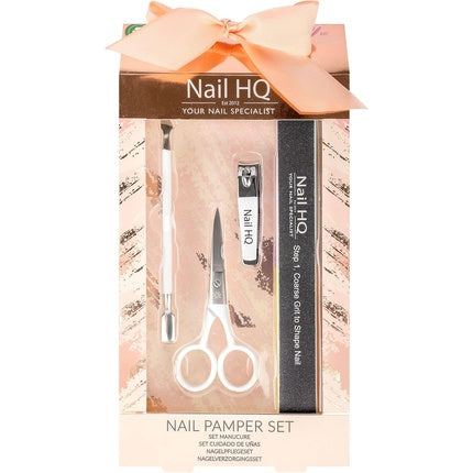 Set Manichiură Nail HQ Pamper, roz, metal