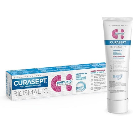 Dentifriciu copii Biosmalto Baby Kid, gust căpșuni, 50ml