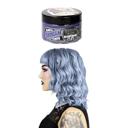 Vopsea semi-permanentă Herman's Amazing Direct Hair Stella Steel Blue