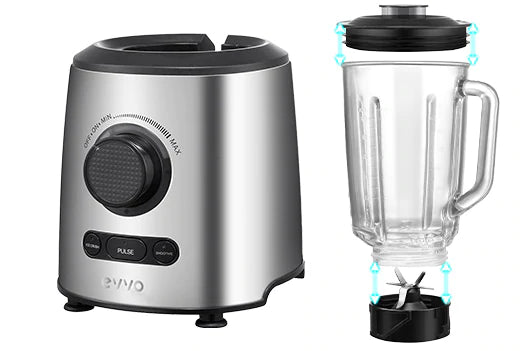 Blender de masă Cecotec EVVO Tasty Cyclon, 1,5 l, 600 W, 21.000 rpm, 3 funcții