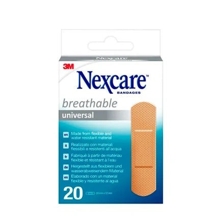 Nexcare Plastic Strips, 3M, bej, 20 buc