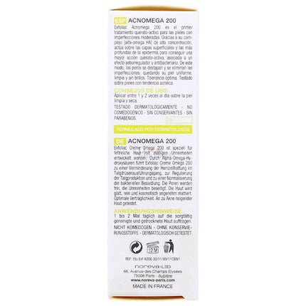 Ser Noreva Exfoliac Acnomega 200, alb, 30ml