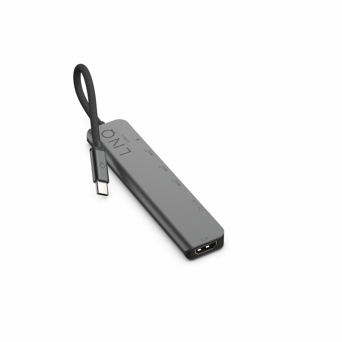 Hub USB LQ48016 Negru Gri Negru/Gri